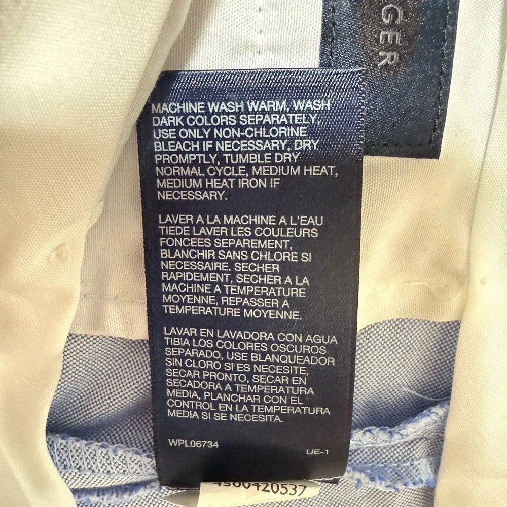 Tommy Hilfiger Boys Light Blue Oxford Dress Pants